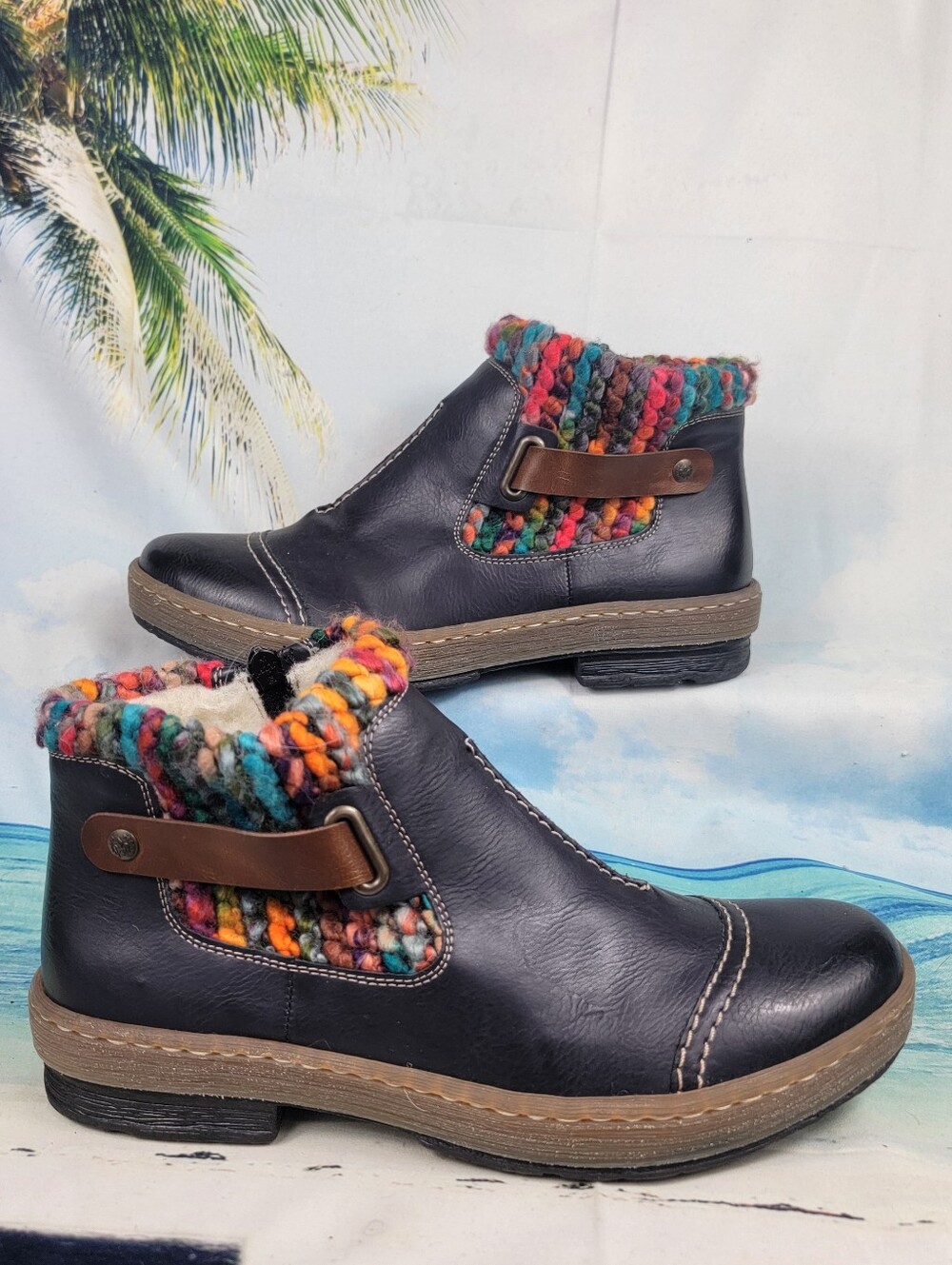 Reiker Zipper Boots Womens EU41 US11